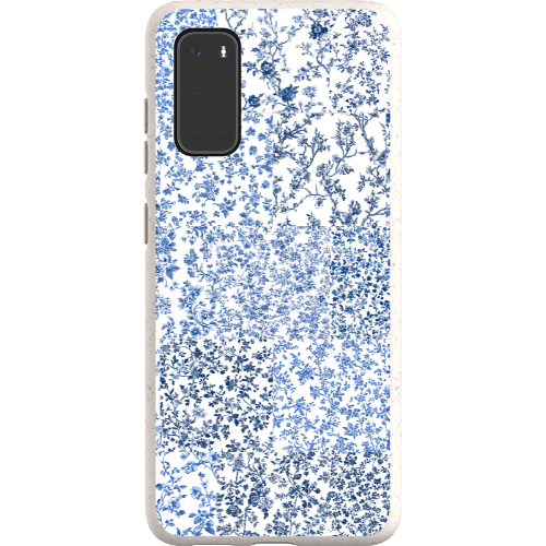 Stepping Green Phone Case Blue Toile Checkerboard Bio Case