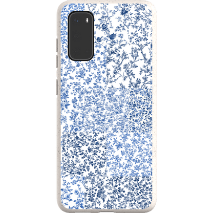 Stepping Green Phone Case Blue Toile Checkerboard Bio Case