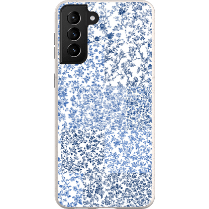 Stepping Green Phone Case Blue Toile Checkerboard Bio Case