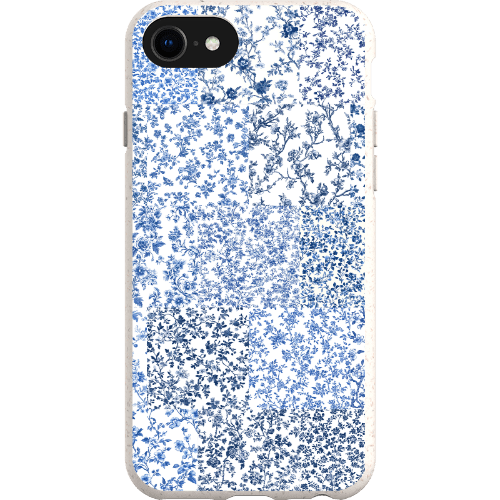 Stepping Green Phone Case Blue Toile Checkerboard Bio Case
