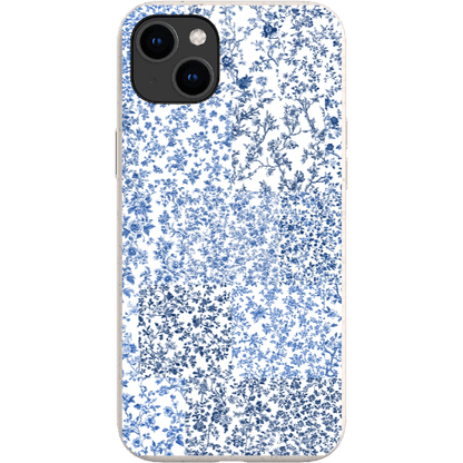 Stepping Green Phone Case Blue Toile Checkerboard Bio Case