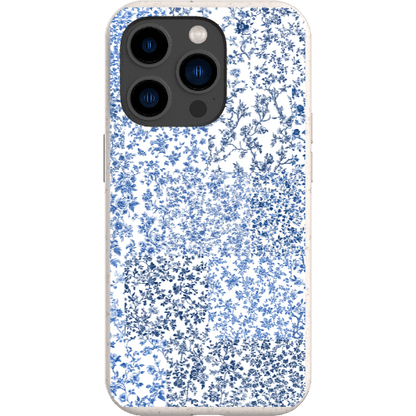 Stepping Green Phone Case Blue Toile Checkerboard Bio Case