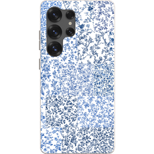 Stepping Green Phone Case Blue Toile Checkerboard Bio Case