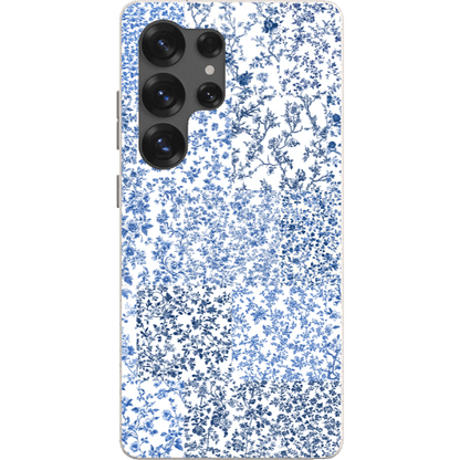 Stepping Green Phone Case Blue Toile Checkerboard Bio Case
