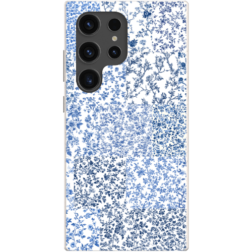 Stepping Green Phone Case Blue Toile Checkerboard Bio Case