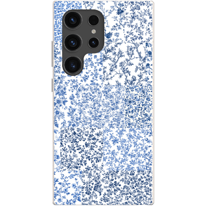 Stepping Green Phone Case Blue Toile Checkerboard Bio Case