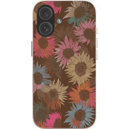 Stepping Green Phone Case Brown Floral Bio Case