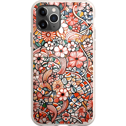 Stepping Green Phone Case Candy Flower Doodle Bio Case