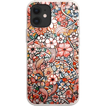 Stepping Green Phone Case Candy Flower Doodle Bio Case