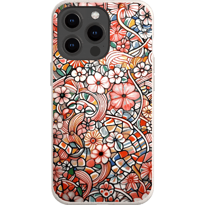 Stepping Green Phone Case Candy Flower Doodle Bio Case