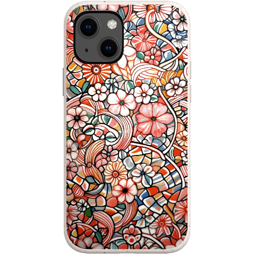 Stepping Green Phone Case Candy Flower Doodle Bio Case
