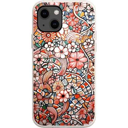 Stepping Green Phone Case Candy Flower Doodle Bio Case