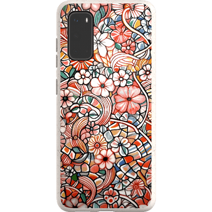 Stepping Green Phone Case Candy Flower Doodle Bio Case