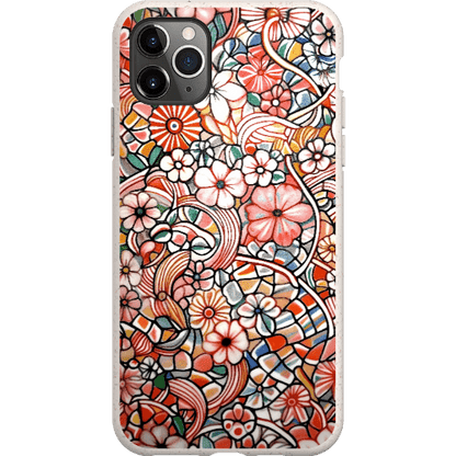 Stepping Green Phone Case Candy Flower Doodle Bio Case
