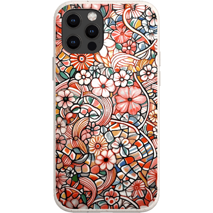 Stepping Green Phone Case Candy Flower Doodle Bio Case
