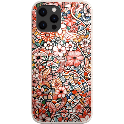 Stepping Green Phone Case Candy Flower Doodle Bio Case