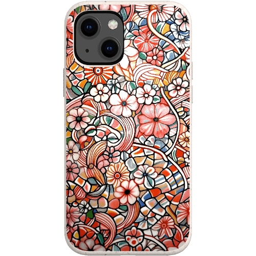 Stepping Green Phone Case Candy Flower Doodle Bio Case