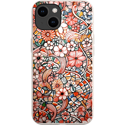 Stepping Green Phone Case Candy Flower Doodle Bio Case