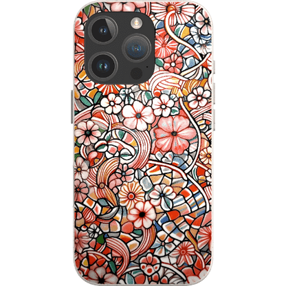 Stepping Green Phone Case Candy Flower Doodle Bio Case