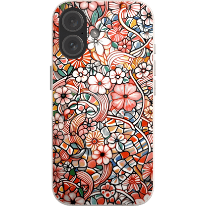 Stepping Green Phone Case Candy Flower Doodle Bio Case