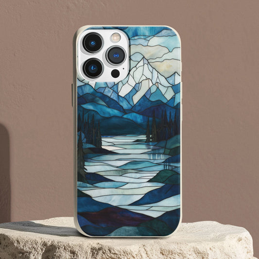 Stepping Green Phone Case Cold Snowy Mountain Bio Case