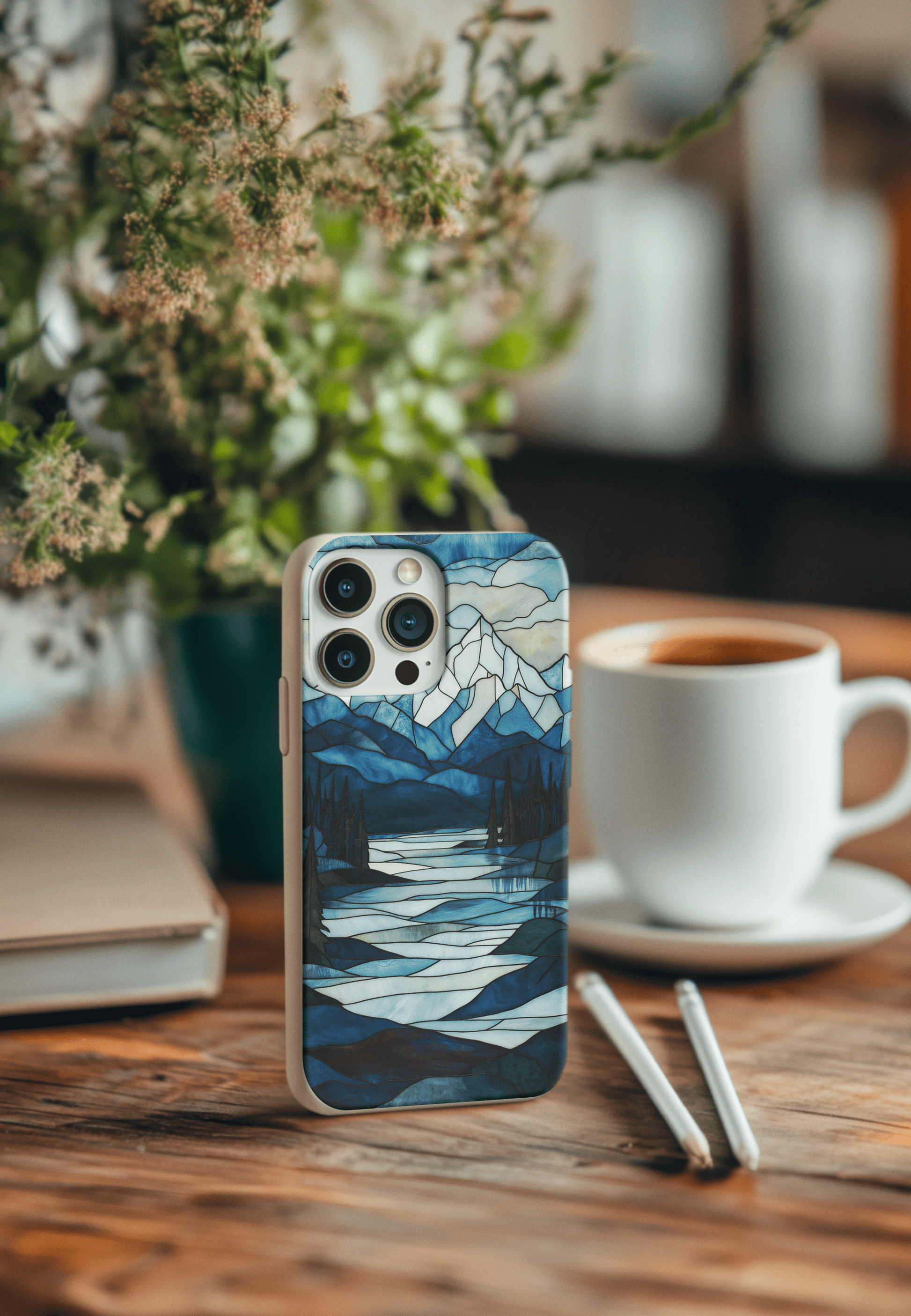 Stepping Green Phone Case Cold Snowy Mountain Bio Case