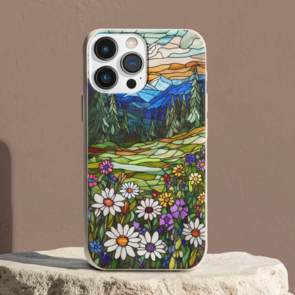 Stepping Green Phone Case Colorful Forest Meadow Bio Case