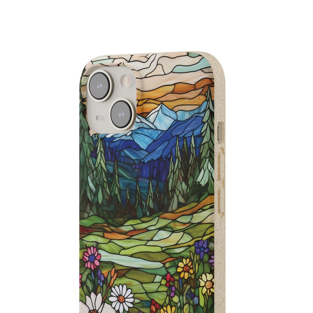 Stepping Green Phone Case Colorful Forest Meadow Bio Case