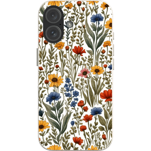 Stepping Green Phone Case Colorful Wildflowers Bio Case