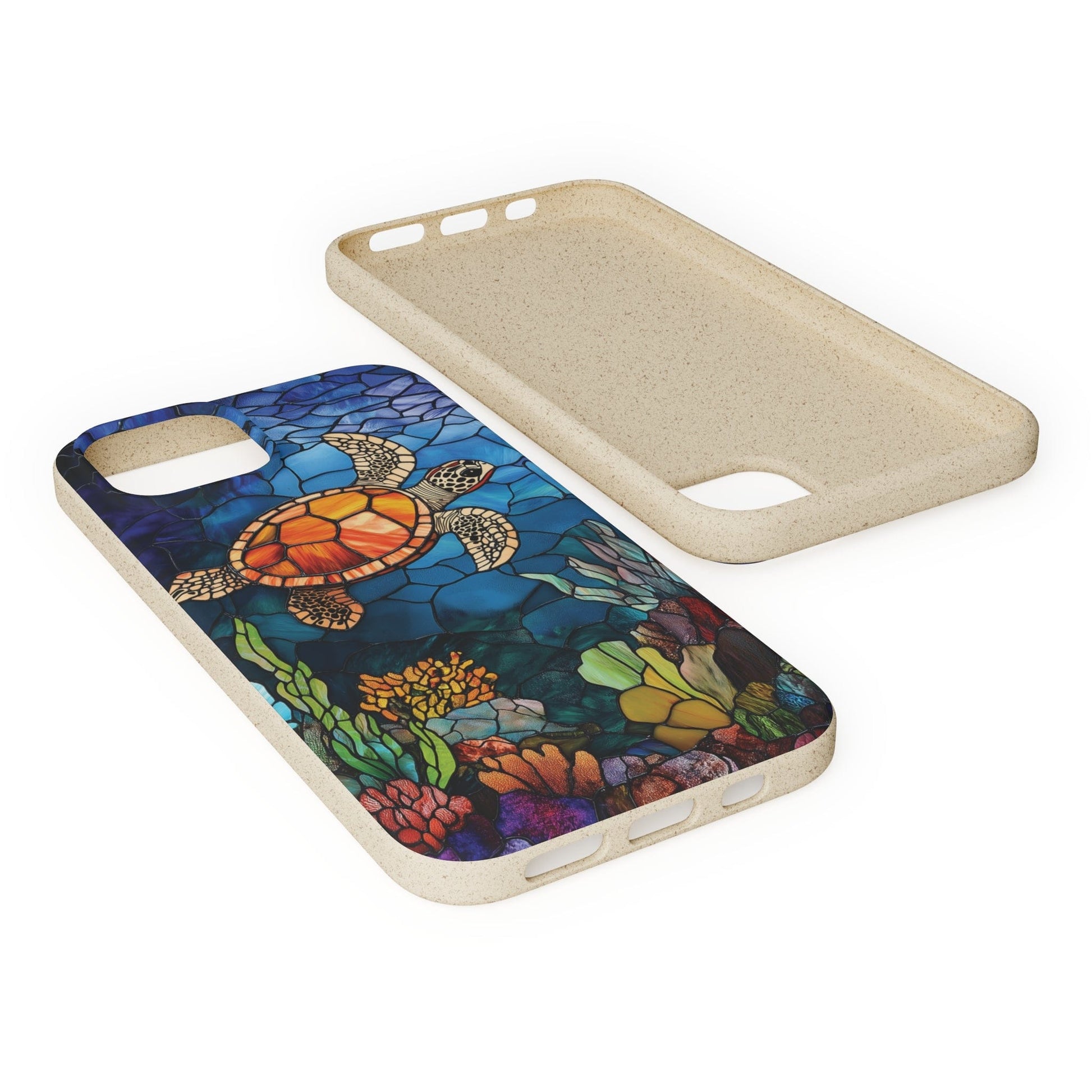 Stepping Green Phone Case Coral Reef Turtle 1 Bio Case