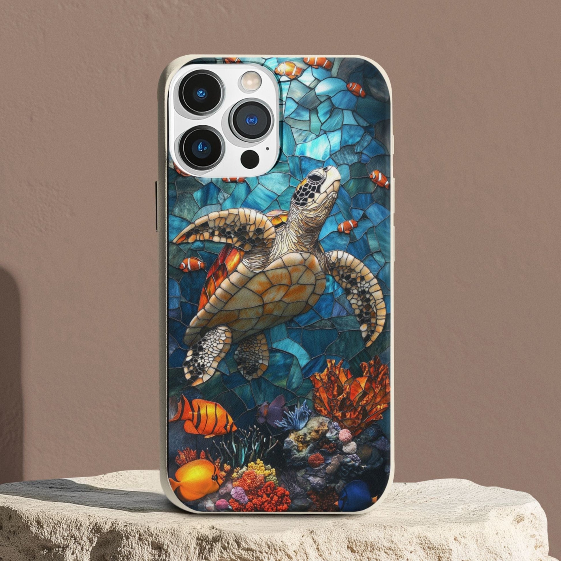 Stepping Green Phone Case Coral Reef Turtle 2 Bio Case