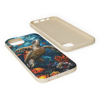 Stepping Green Phone Case Coral Reef Turtle 2 Bio Case