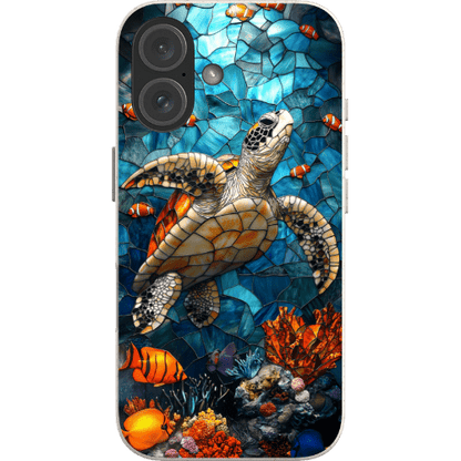 Stepping Green Phone Case Coral Reef Turtle 2 Bio Case