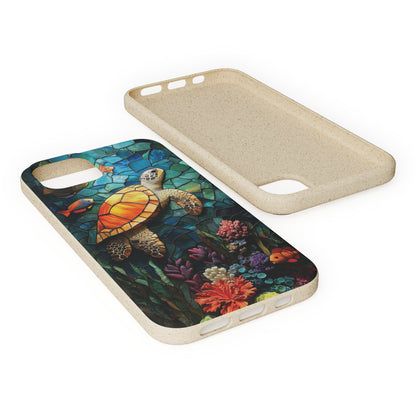 Stepping Green Phone Case Coral Reef Turtle 3 Bio Case