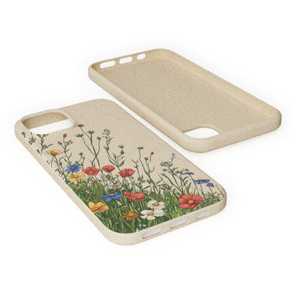 Stepping Green Phone Case Corner Wildflowers Bio Case