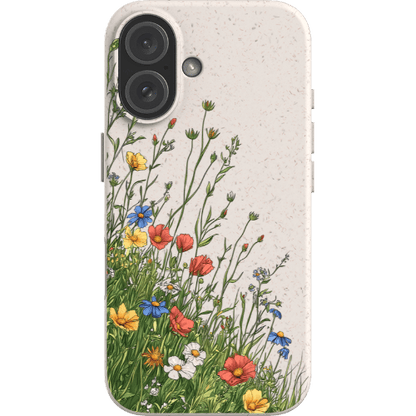 Stepping Green Phone Case Corner Wildflowers Bio Case