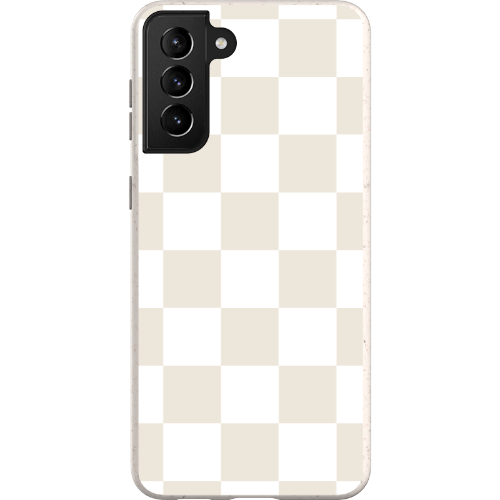 Stepping Green Phone Case Cream Checkerboard Bio Case
