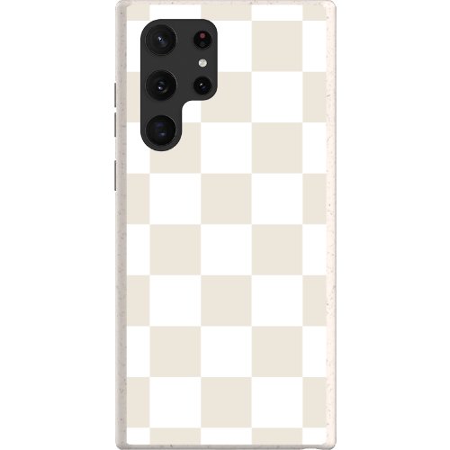 Stepping Green Phone Case Cream Checkerboard Bio Case