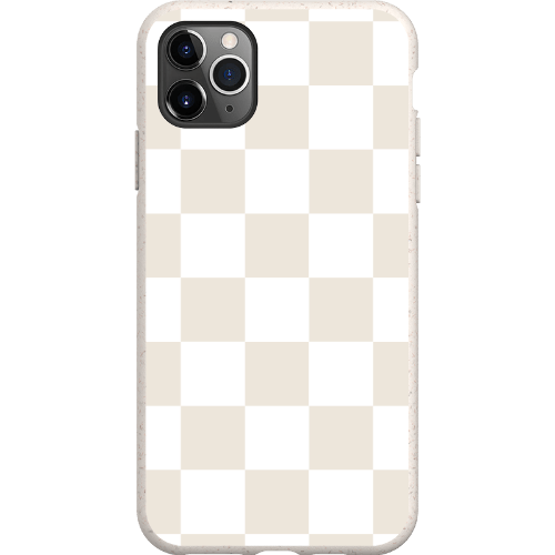 Stepping Green Phone Case Cream Checkerboard Bio Case