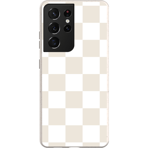 Stepping Green Phone Case Cream Checkerboard Bio Case