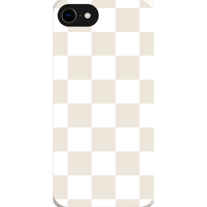 Stepping Green Phone Case Cream Checkerboard Bio Case