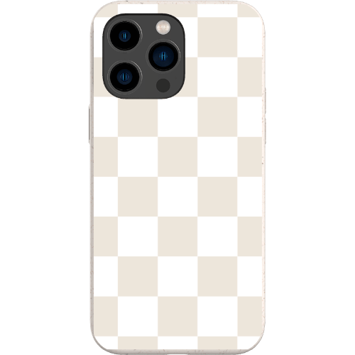 Stepping Green Phone Case Cream Checkerboard Bio Case