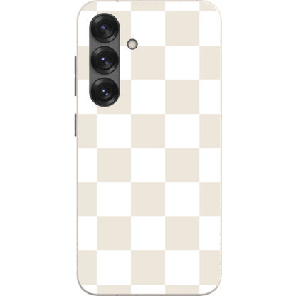 Stepping Green Phone Case Cream Checkerboard Bio Case