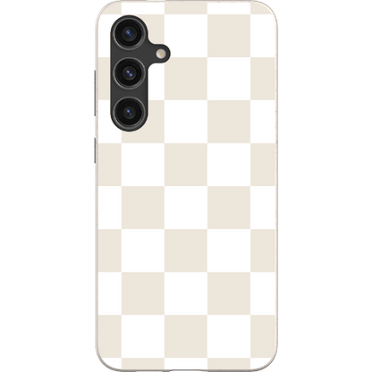 Stepping Green Phone Case Cream Checkerboard Bio Case