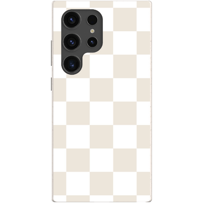 Stepping Green Phone Case Cream Checkerboard Bio Case