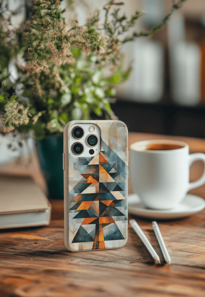 Stepping Green Phone Case Cubist Pine Tree Bio Case
