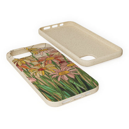 Stepping Green Phone Case Daisy Stained Glass 2 Bio Case