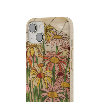 Stepping Green Phone Case Daisy Stained Glass 2 Bio Case