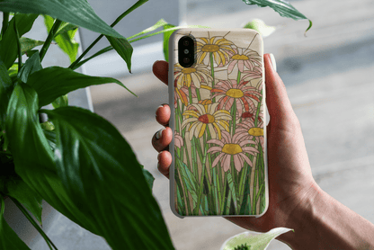 Stepping Green Phone Case Daisy Stained Glass 2 Bio Case
