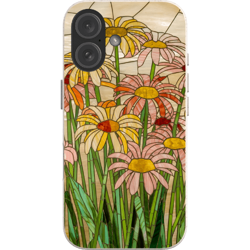 Stepping Green Phone Case Daisy Stained Glass 2 Bio Case